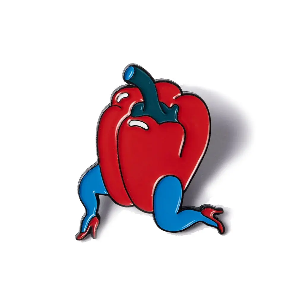 Parra Bell Pepper Enamel Pin - Red 1
