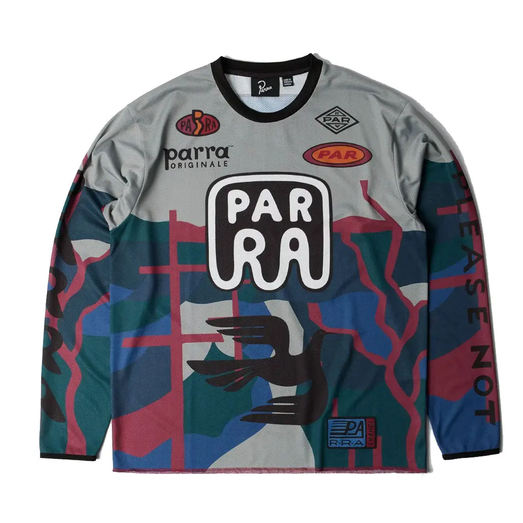 Parra Dirt Jumper L/S Tee - Grey 1