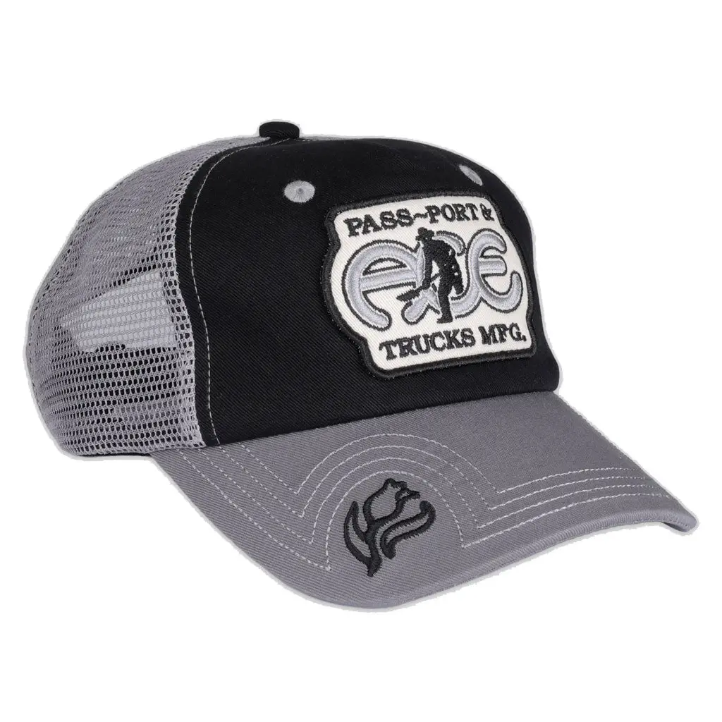 Passport X Ace Packers Trucker Cap - Black/Steel 1