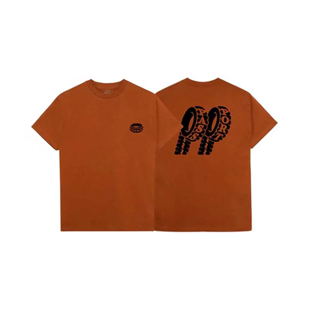 Passport Flat Tyre Tee - Texas Orange 1