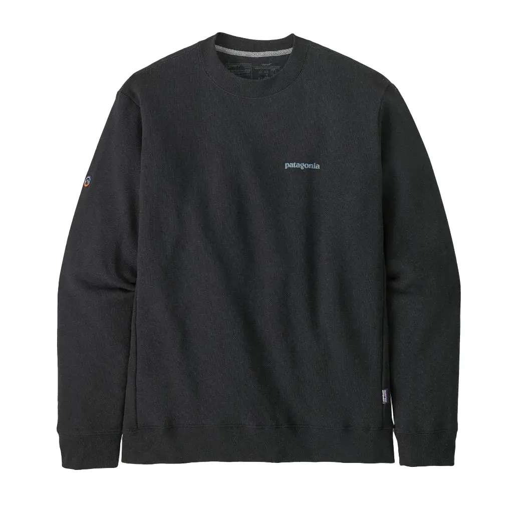 Patagonia Fitz Roy Icon Uprisal Crew Sweatshirt - Ink Black (39667 Inbk) 1