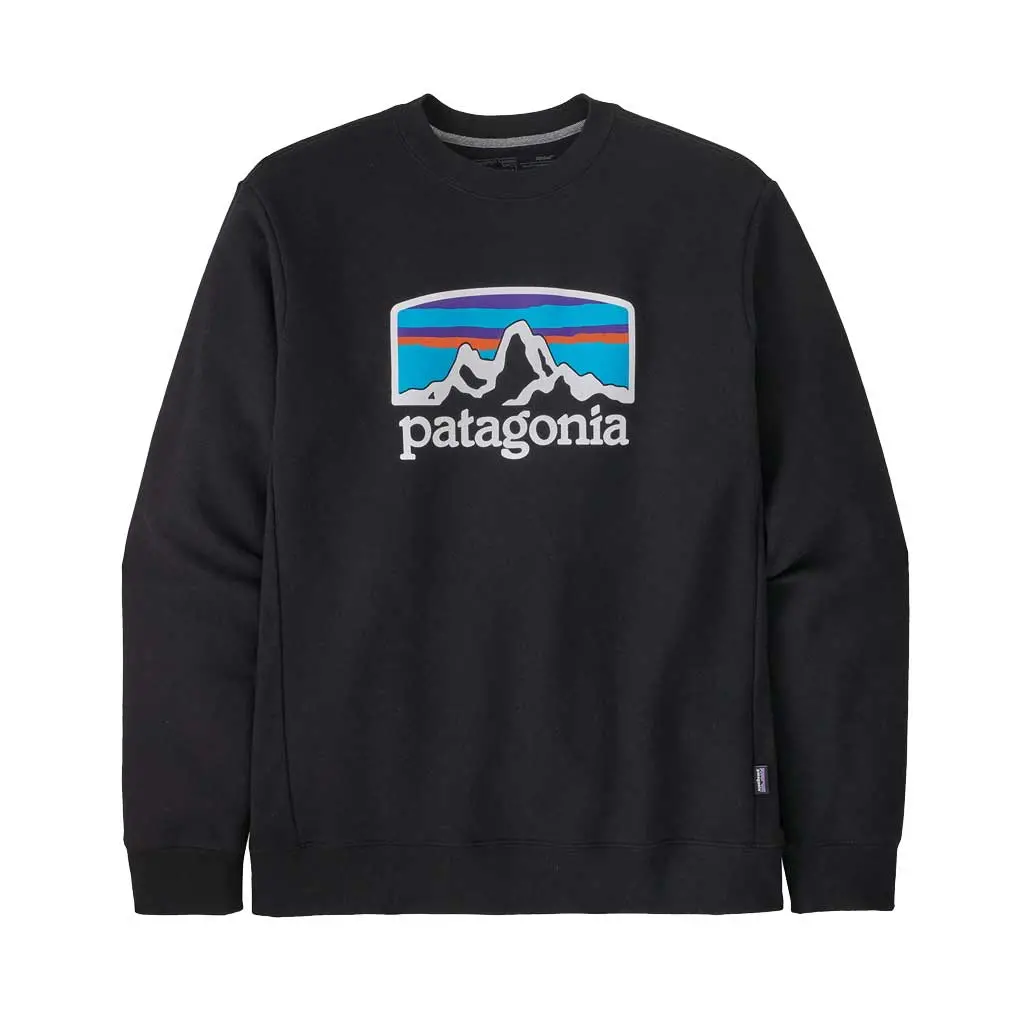 Patagonia Fitz Roy Horizons Uprisal Crew Sweatshirt - Blk 1