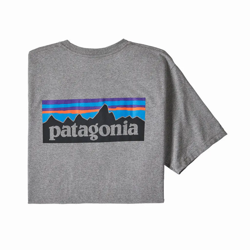 Patagonia Men's P-6 Logo Responsibili-Tee - Gravel Heather (Glh) 1