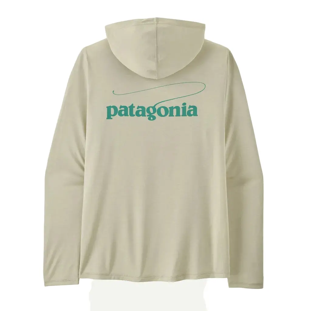 Patagonia Capilene Cool Daily Hoody Casting Logo - Dyno White (45467 Dywh) 1