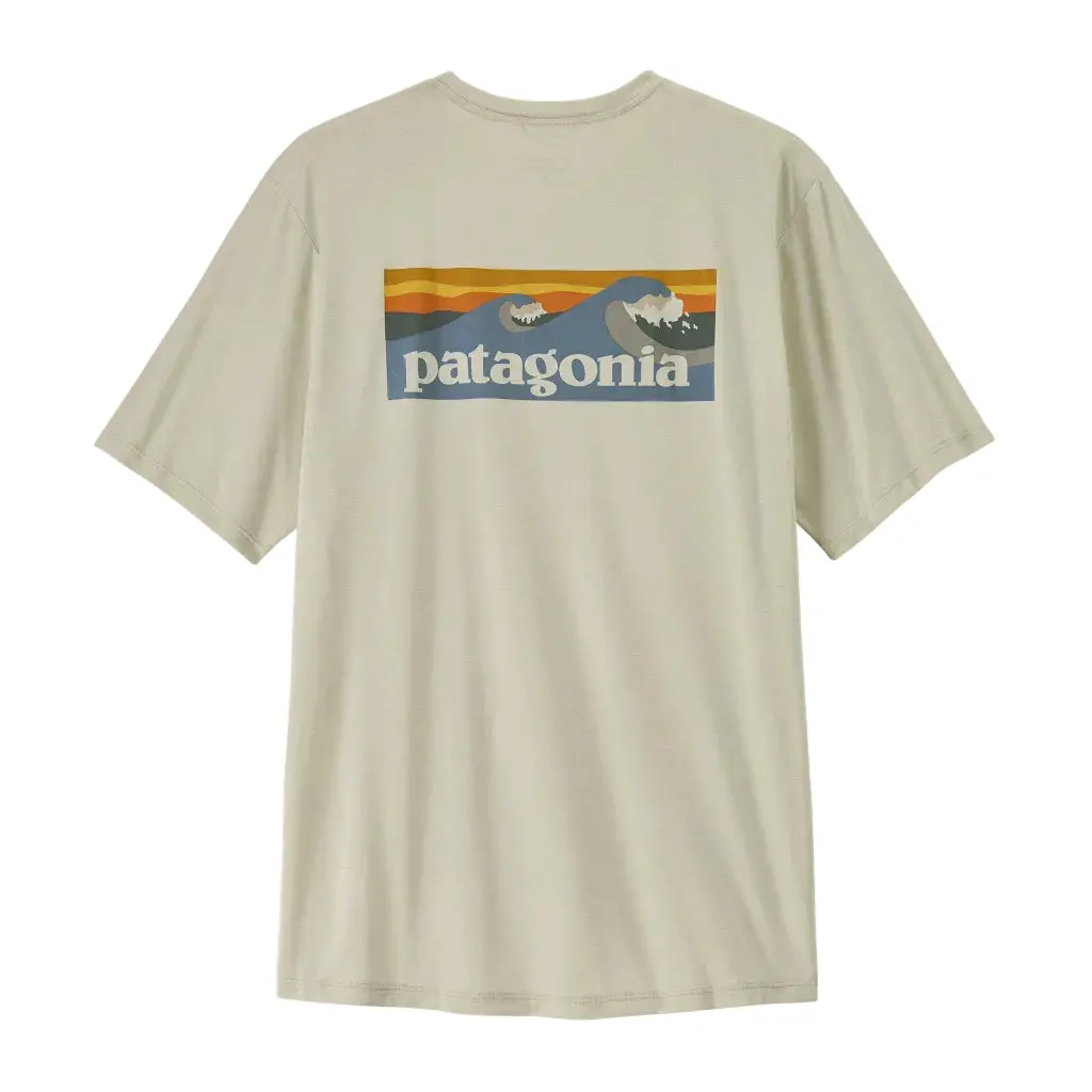 Patagonia Capilene Cool Daily Shirt - Boardshort Logo: Dyno White (45481 Dywh) 1