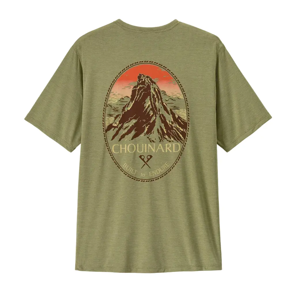 Patagonia Capilene Cool Daily Shirt - Chouinard Crest: Gumtree Green/Light Gumtree Green X-Dye (45480 Ggnx) 1
