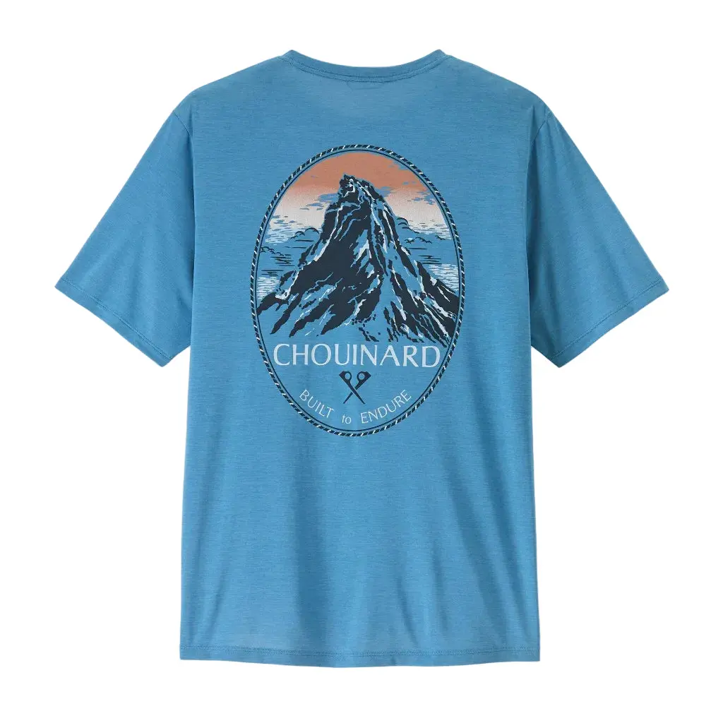 Patagonia Capilene Cool Daily Shirt - Chouinard Crest: Shore Blue/Light Shore Blue X-Dye (45480 Shrx) 1