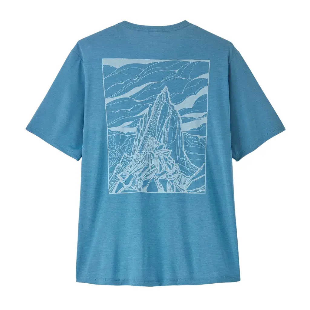 Patagonia Capilene Cool Daily Shirt - Cloud Crag: Shore Blue/Light Shore Blue X-Dye (45477 Shrx) 1