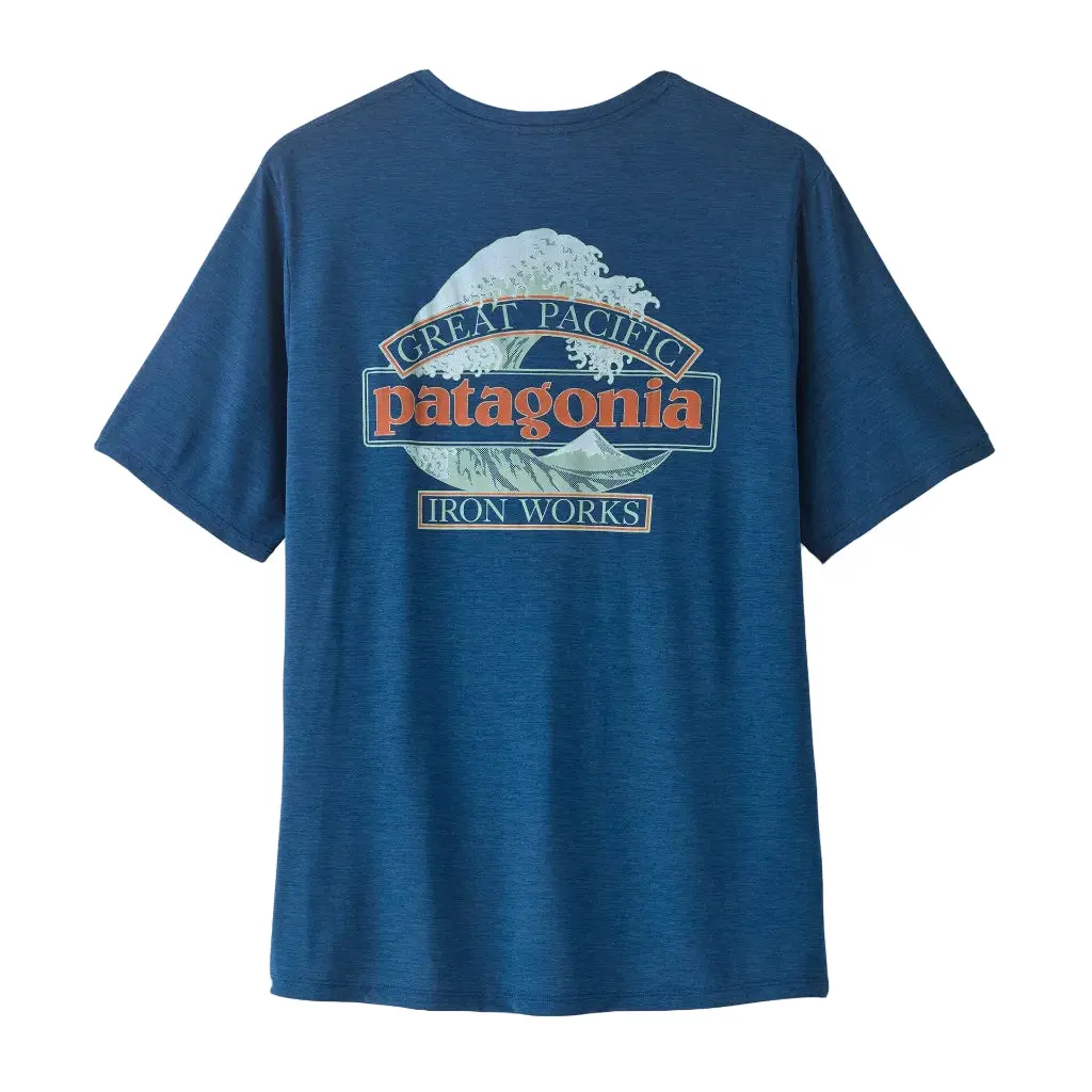 Patagonia Capilene Cool Daily Shirt - Great Waves: Clement Blue /Light Clement Blue X-Dye (45456 Cmbx) 1