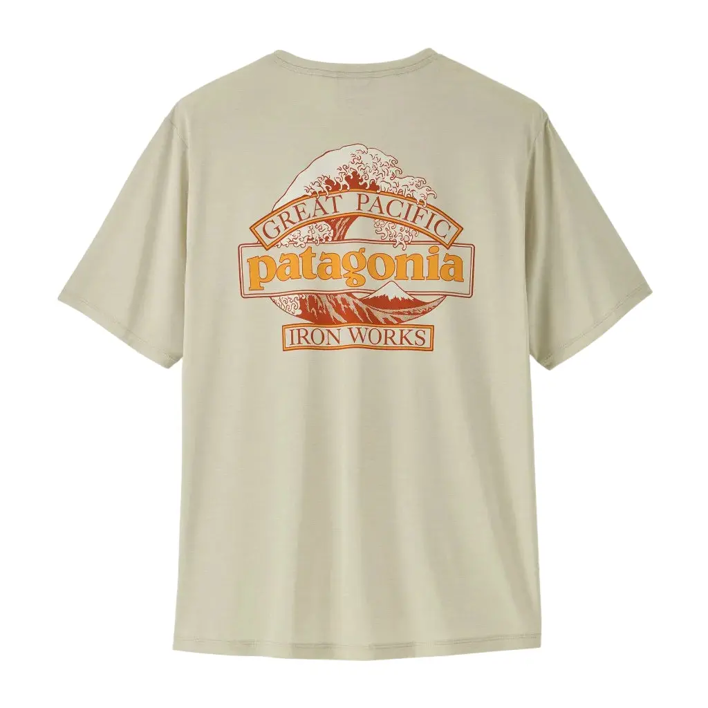 Patagonia Capilene Cool Daily Shirt - Great Waves: Dyno White (45456 Dywh) 1