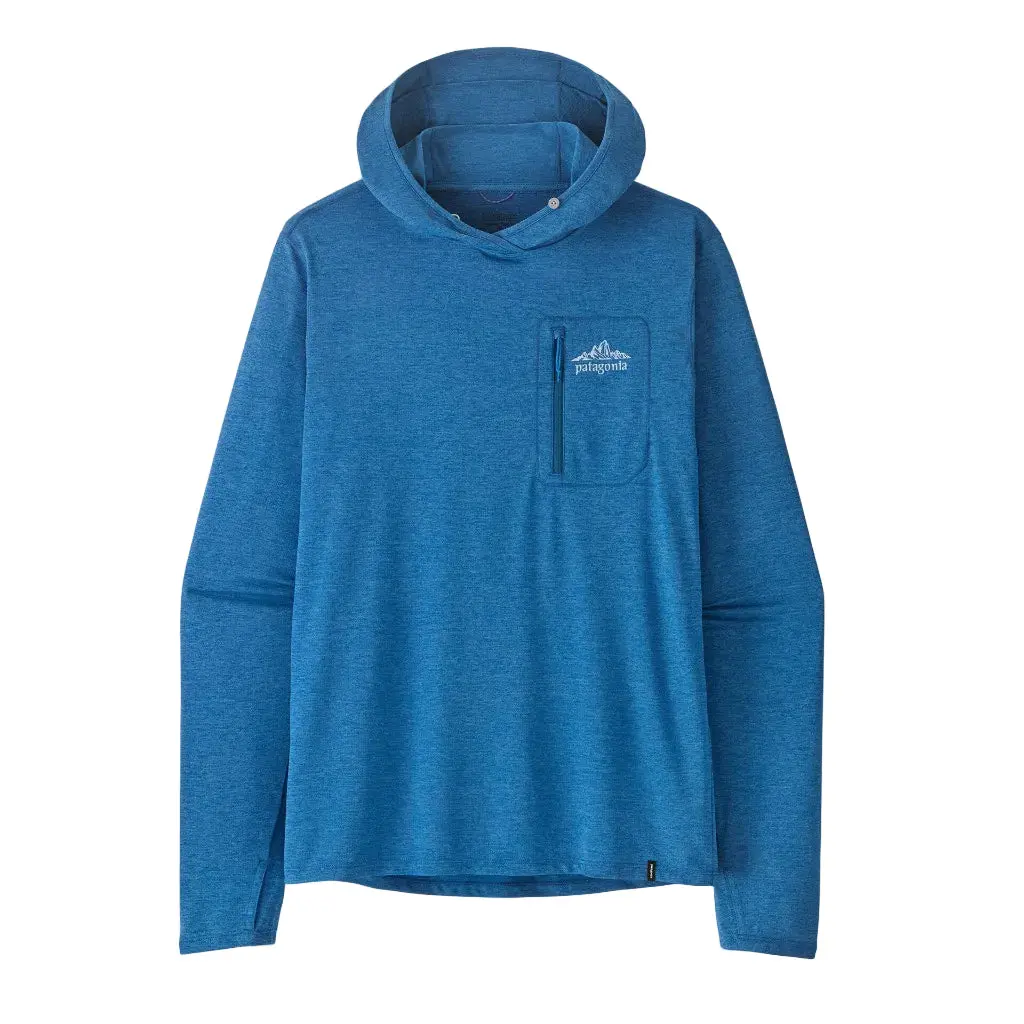 Patagonia Capilene Cool Sun Hoody Cloud Crag Crest - Aquatic Blue Light Aquatic Blue X-Dye (44938 Aqbx) 1