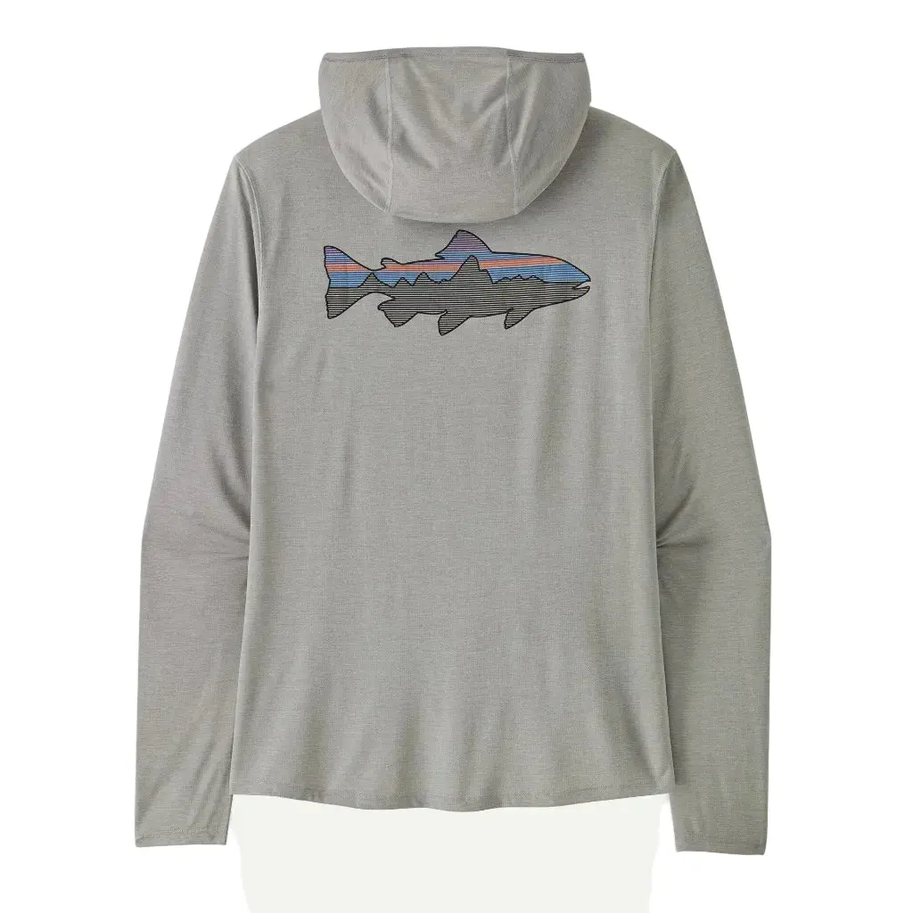 Patagonia Capilene Cool Sun Hoody Fitz Roy Trout - Crisp Grey Salt Grey X-Dye (44937 Cgsx) 1