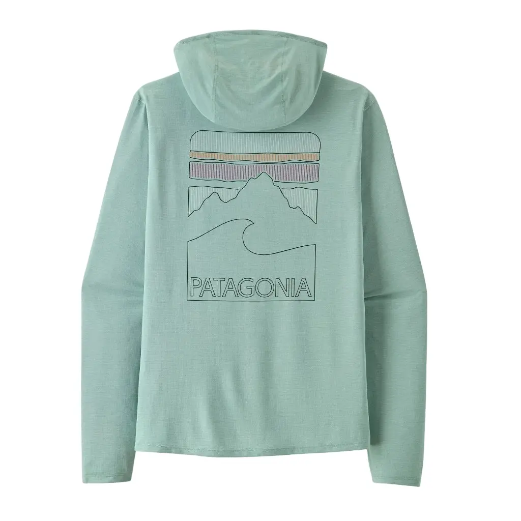 Patagonia Capilene Cool Sun Hoody Peak Visions - Thermal Blue Thin Ice X-Dye (44939 Tbix) 1
