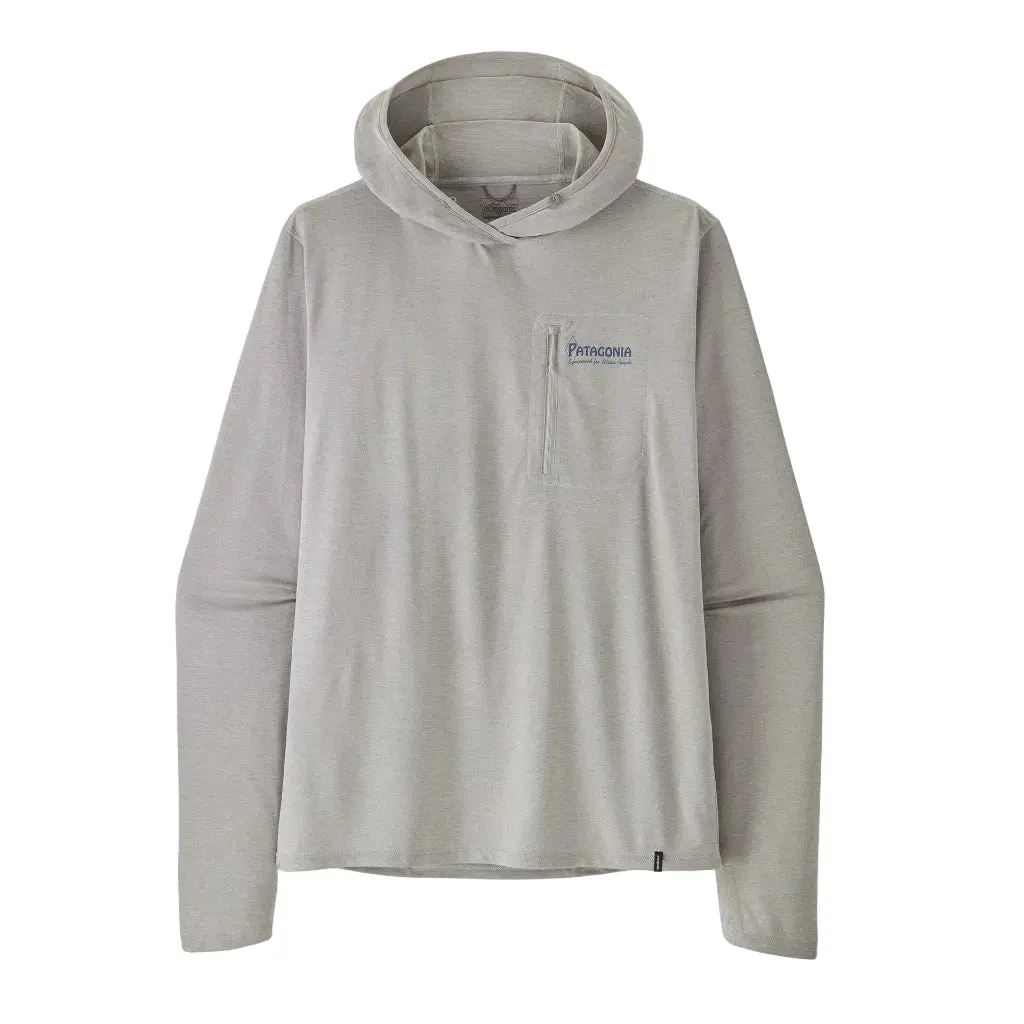 Patagonia Capilene Cool Sun Hoody Water People Banner - Crisp Grey Salt Grey X-Dye (44936 Cgsx) 1