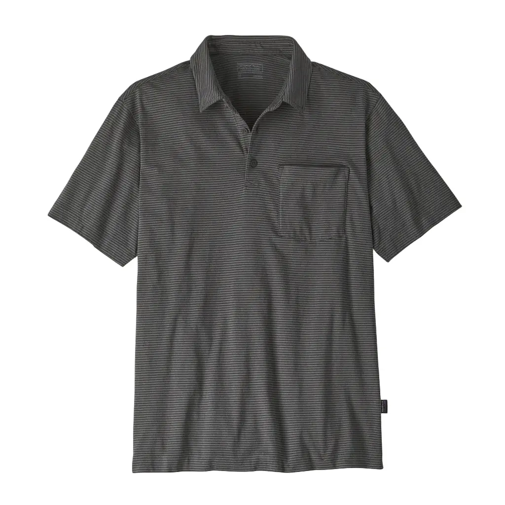 Patagonia Daily Polo - Fathom Stripe/Forge Grey (53251 Fmsg) 1