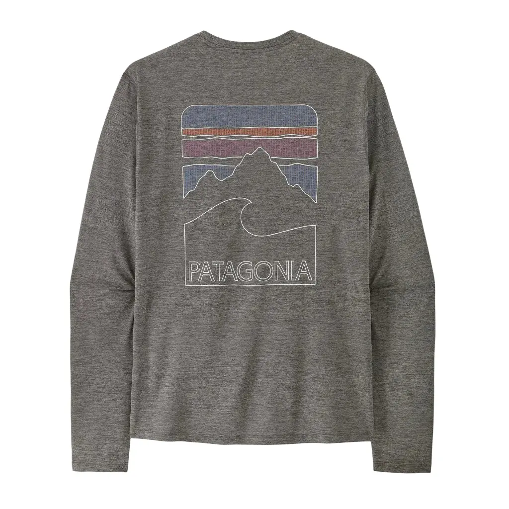 Patagonia L/S Capilene Cool Sun Shirt Peak Visions - Forge Grey Noble Grey X-Dye (44934 Fgnx) 1