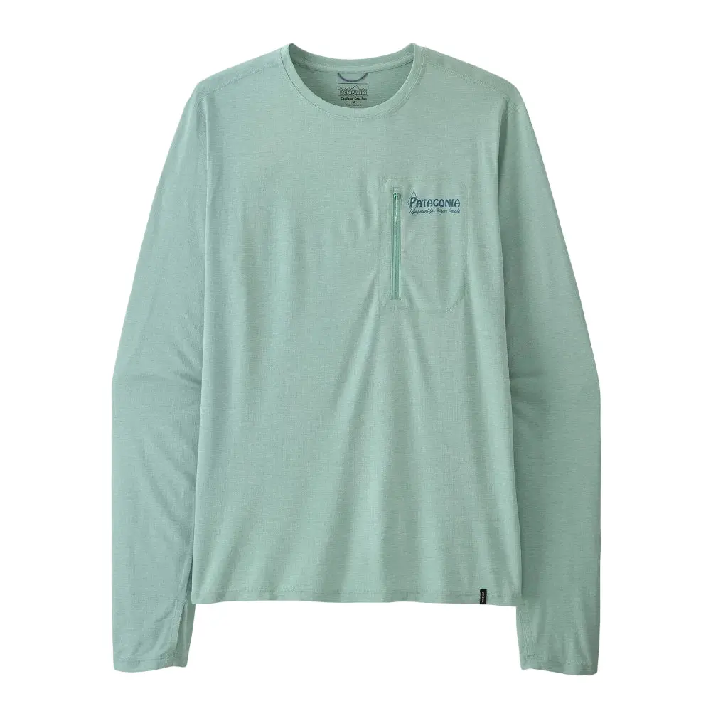 Patagonia L/S Capilene Cool Sun Shirt Water People Banner - Thermal Blue - Thin Ice X-Dye (44931 Tbix) 1