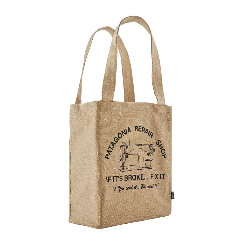 Patagonia Recycled Market Tote - Repair Shop: Classic Tan (59250 Rpcc) 1