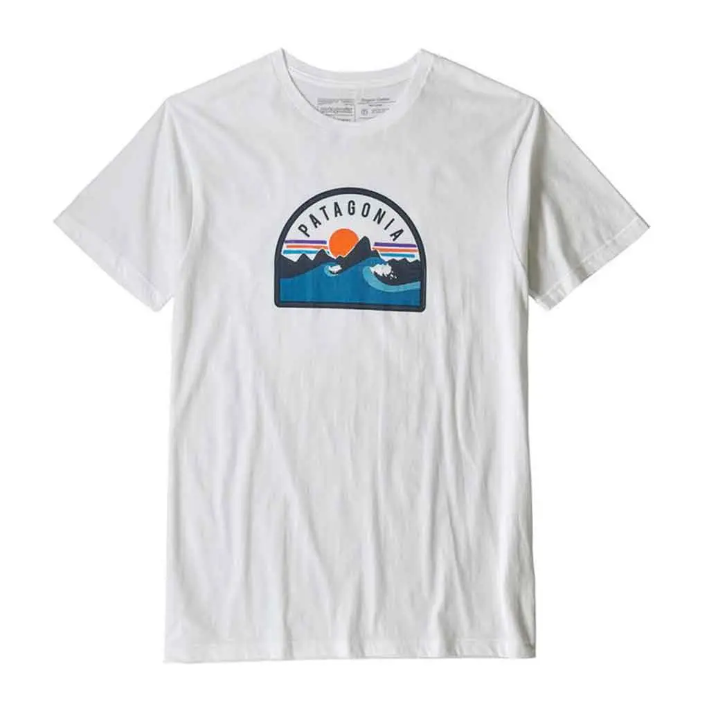 Patagonia Boardie Badge Organic T-Shirt - Whi 38424 1