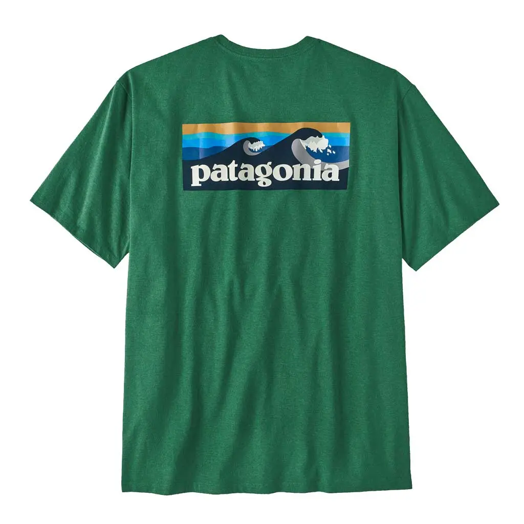 Patagonia Boardshort Logo Pocket Responsibili Tee - Gtrn 1
