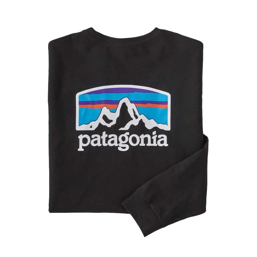 Patagonia L/S Fitz Roy Horizon Responsibili Tee - Blk 1