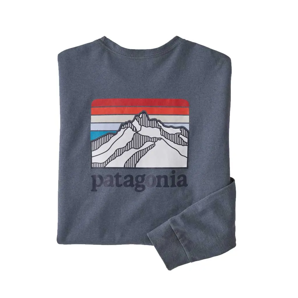 Patagonia L/S P-6 Line Logo Ridge Responsibili Tee - Plgy 38517 1