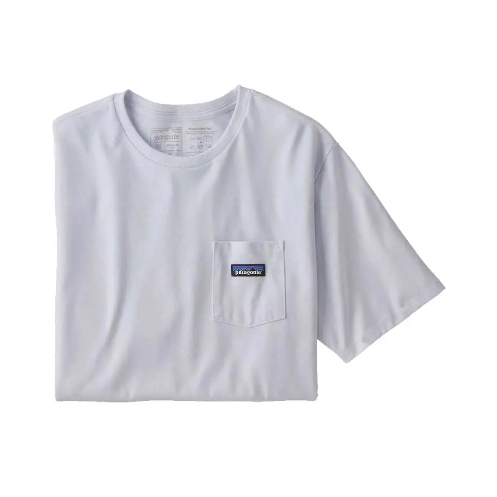 Patagonia P-6 Label Pocket Responsibili Tee - Whi 37406 1