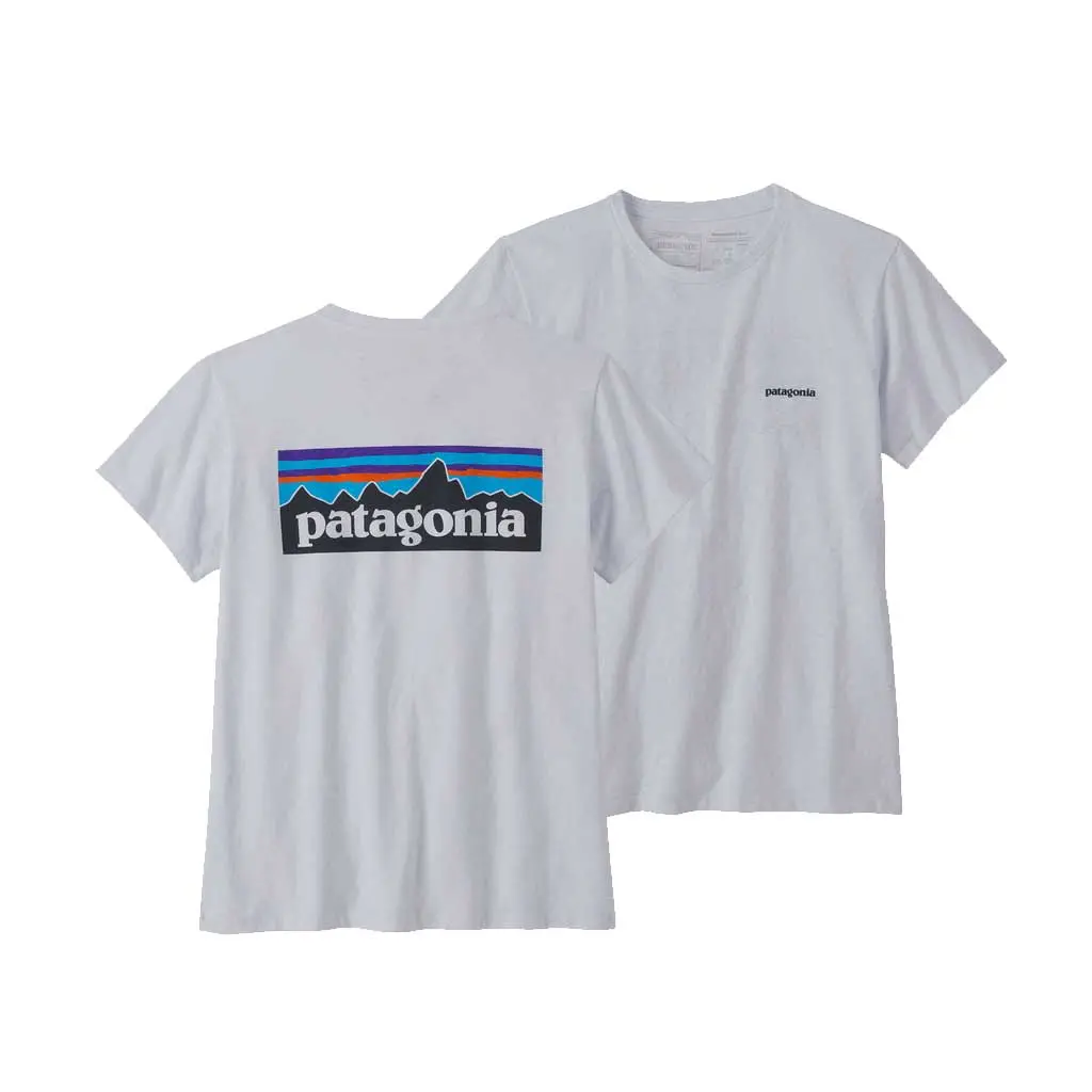 Patagonia Women's P-6 Logo Responsibili Tee - Whi 37567 1