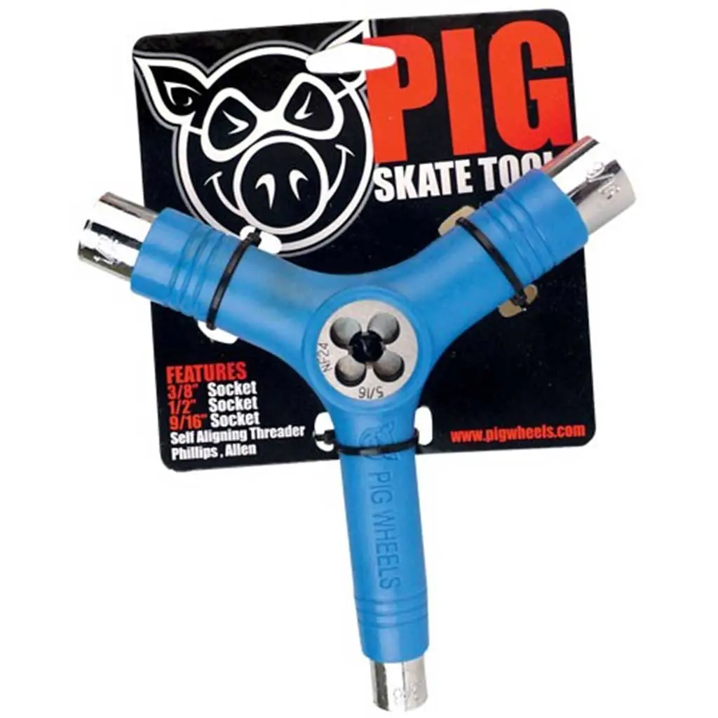 Pig Wheel - Tri Socket Threader -  Blue 1