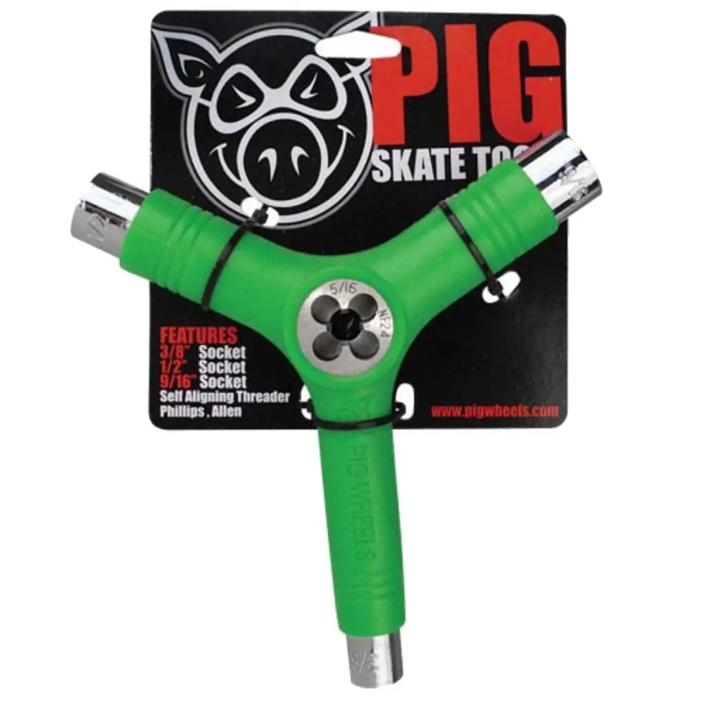 Pig Wheel - Tri Socket Threader - Green 1