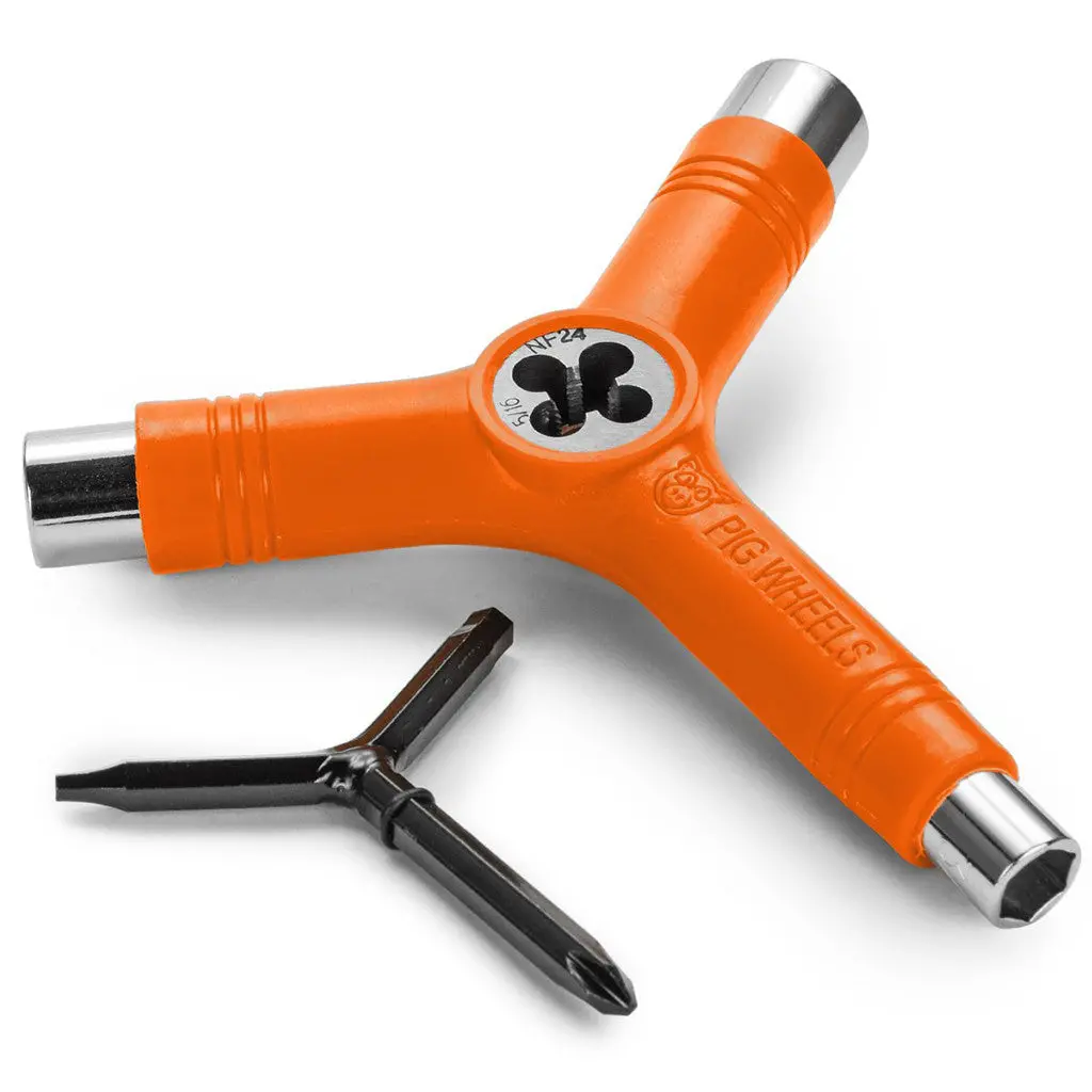 Pig Wheel - Tri Socket Threader - Orange 1