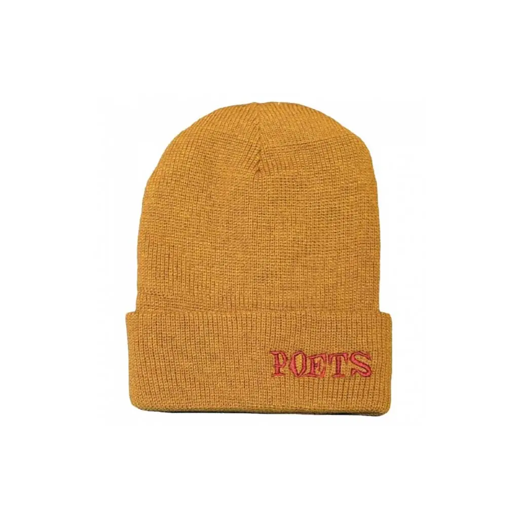 Poets Clokey Knit Beanie - Mustard 1