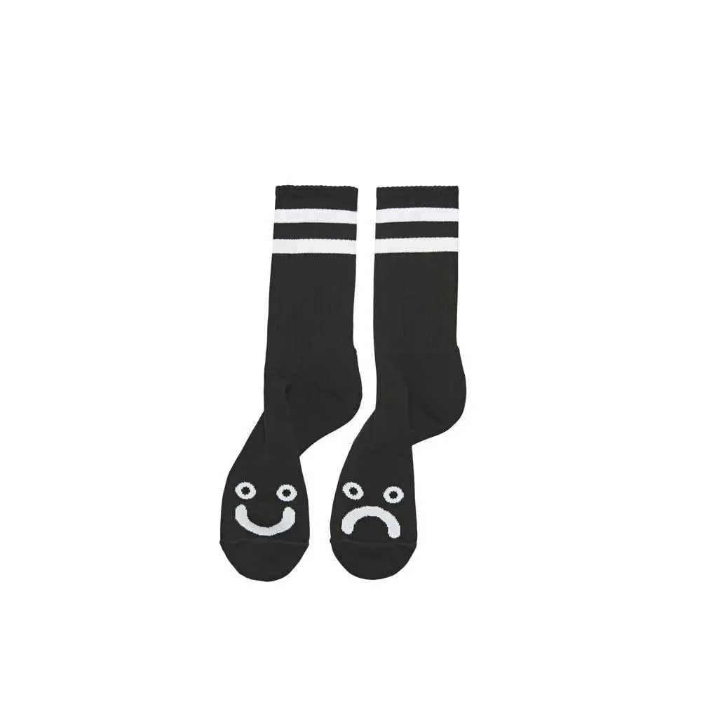 Polar Happy Sad Socks - Black 1