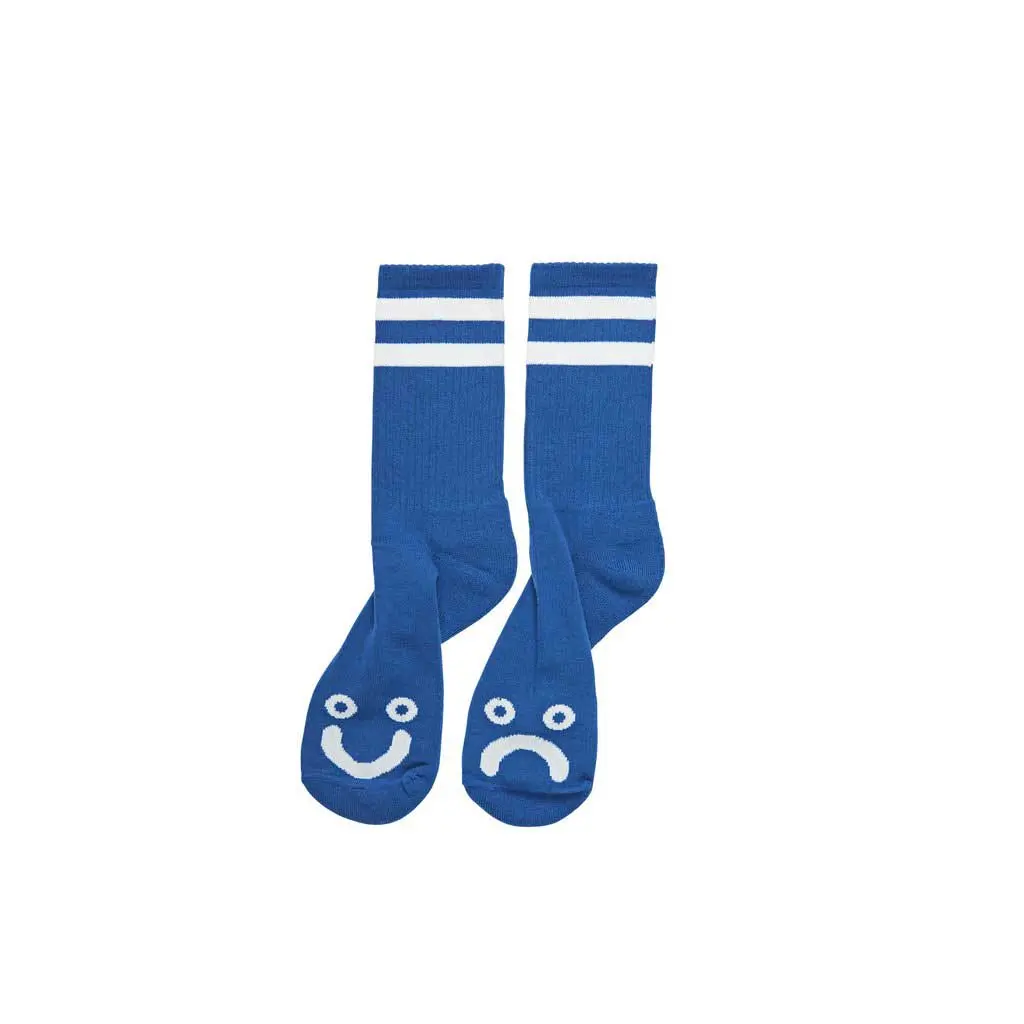 Polar Happy Sad Socks - Royal Blue 1