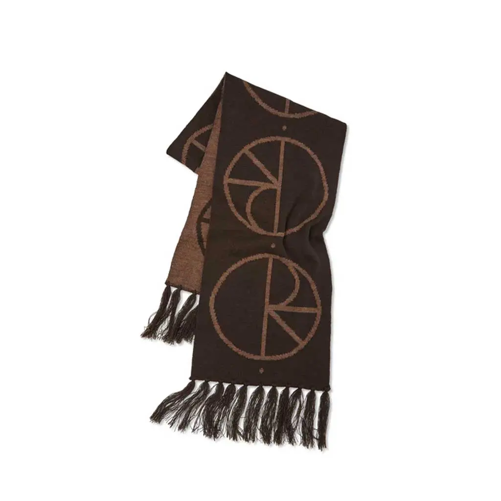 Polar Stroke Logo Scarf - Brown 1