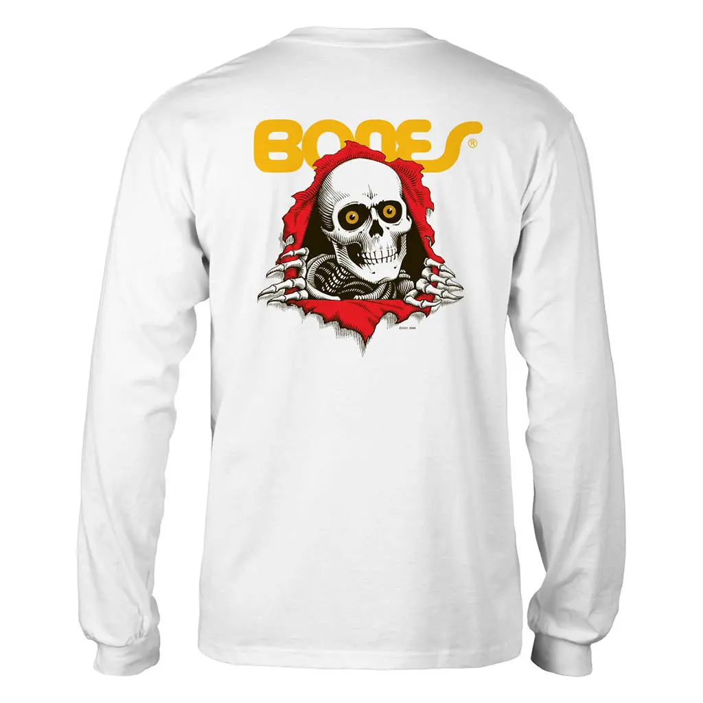 Skate One Powell Peralta Ripper L/S Tee - White 1