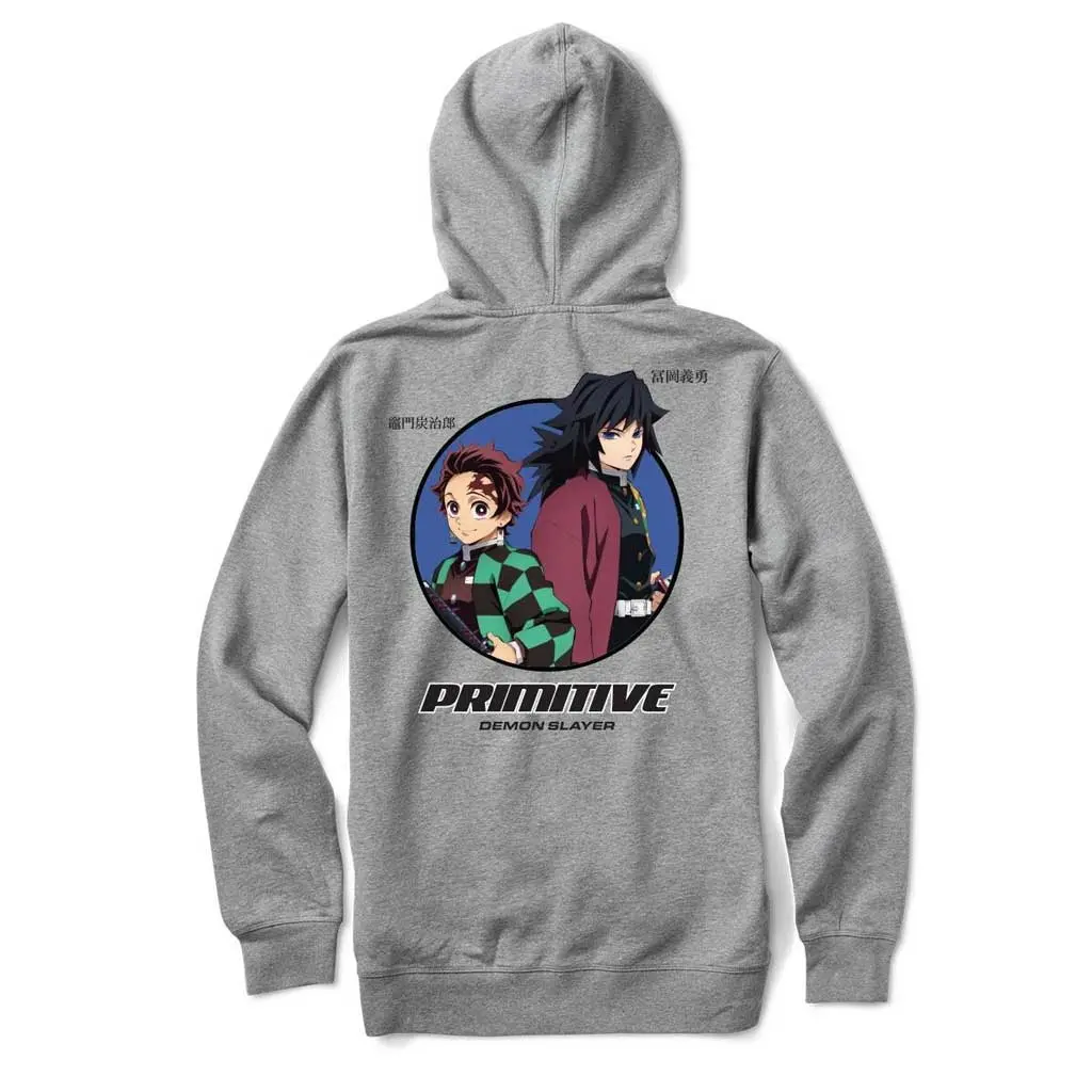 Primitive X Demon Slayer Demon Slayer Hoodie - Heather Grey 1