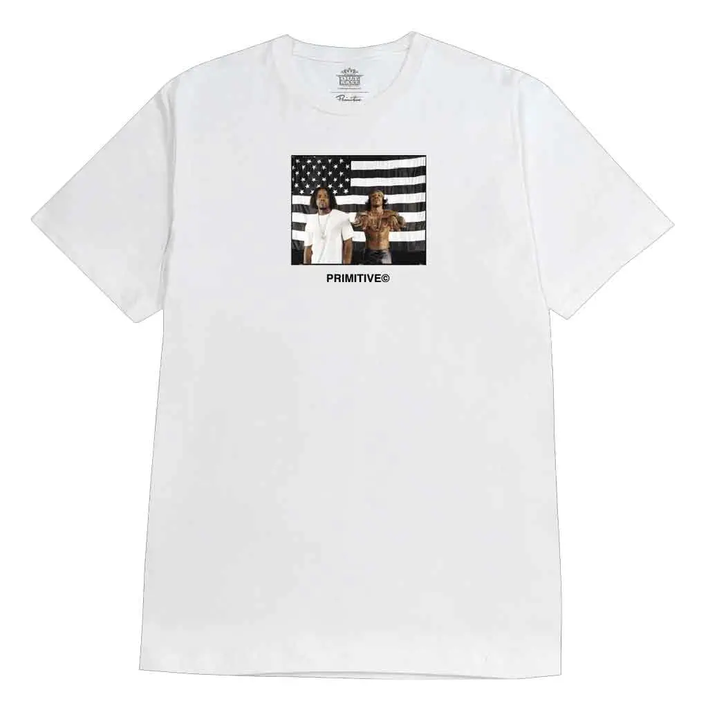 Primitive X Outkast Stripes S/S Tee - White 1