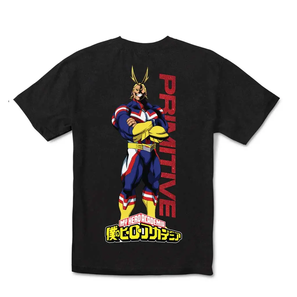 Primitive X My Hero Academia All Might Washed Tee - Black 1