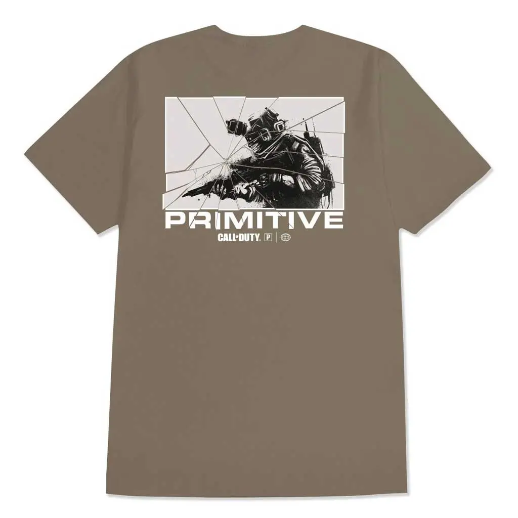 Primitive X Cod Alpha Tee - Safari Green 1