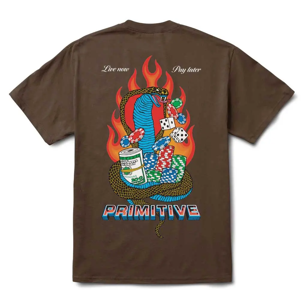 Primitive Cobra Tee - Brown 1
