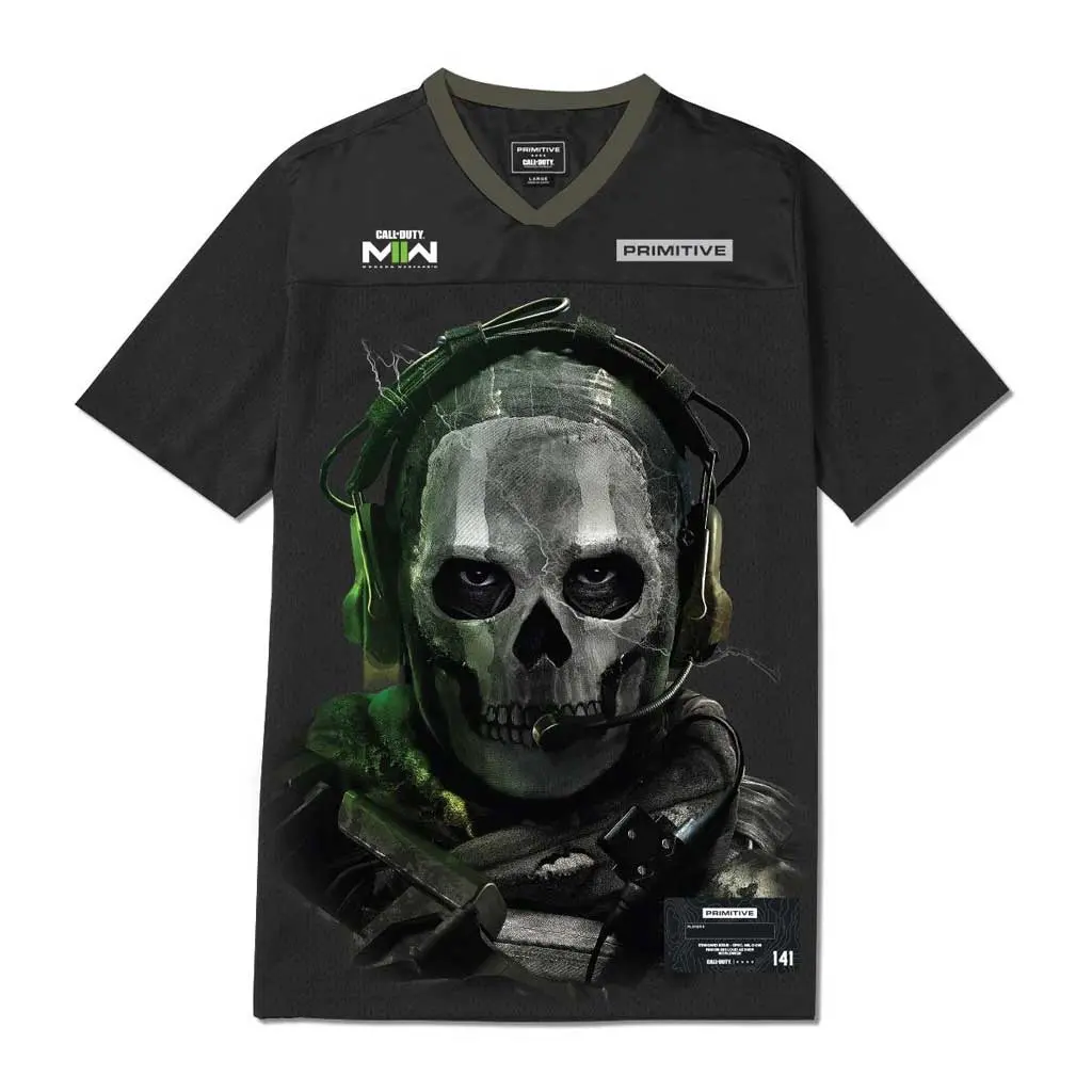 Primitive X Cod Ghost Jersey - Black 1