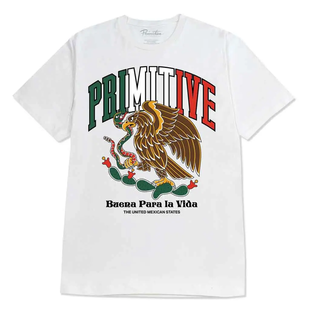 Primitive Collegiate Mexico Hw S/S Tee - White 1