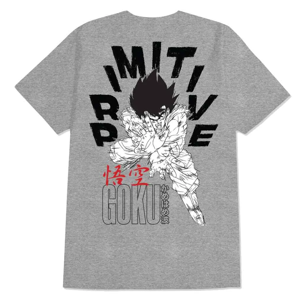 Primitive X Dbz Goku Energy S/S Tee - Athletic Heather 1