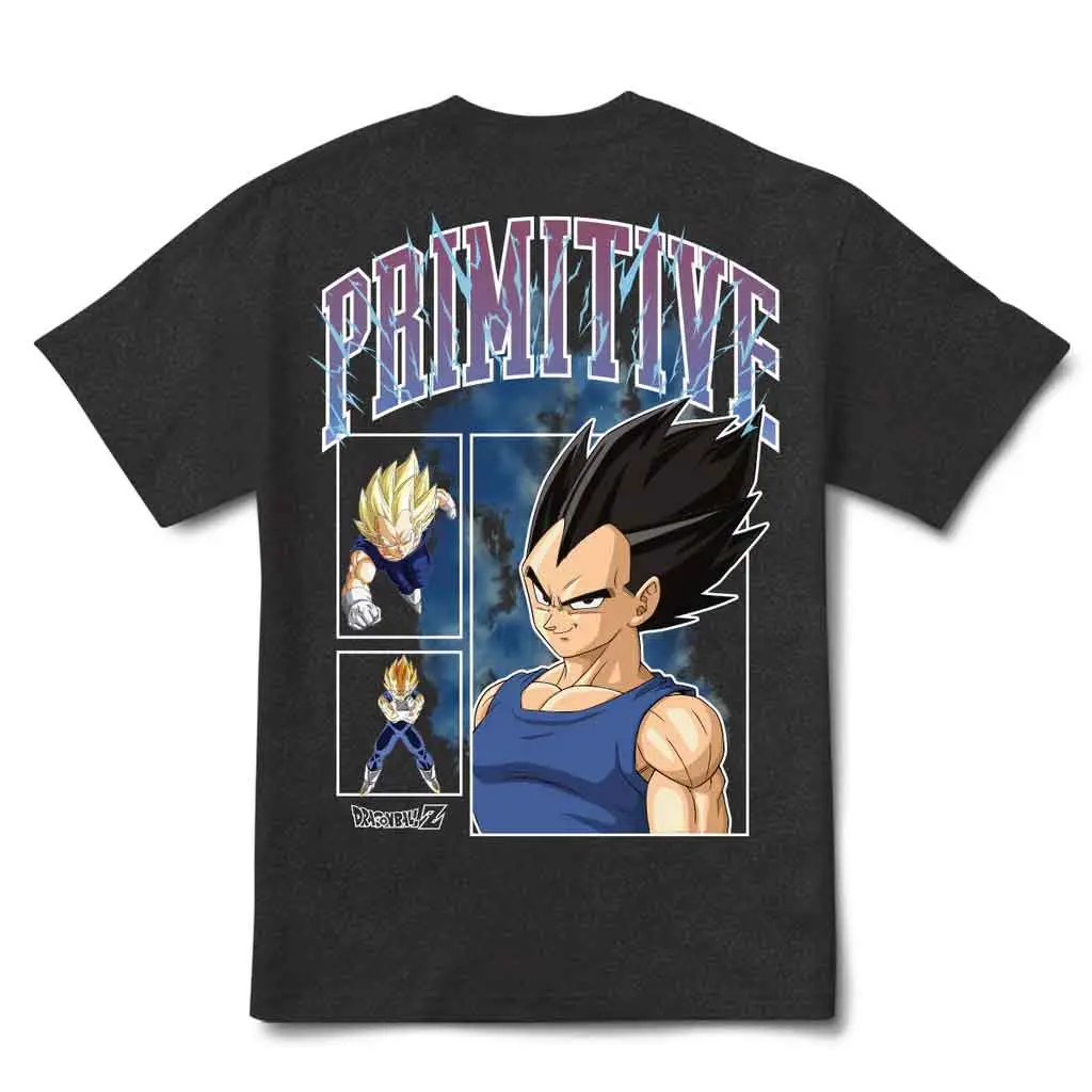 Primitive X Dbz Vegeta Levels Hw S/S Tee - Black 1