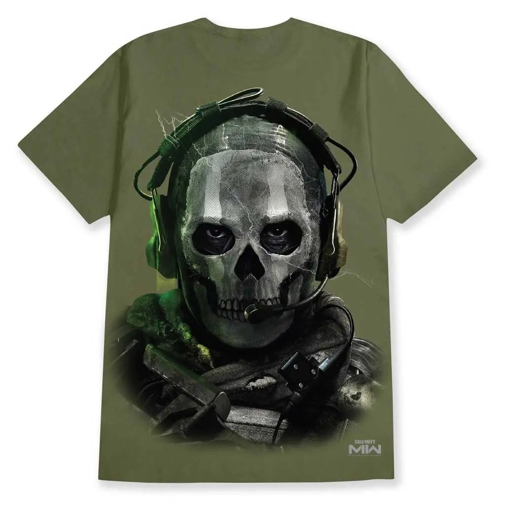 Primitive X Cod Ghost Tee - Military Green 1