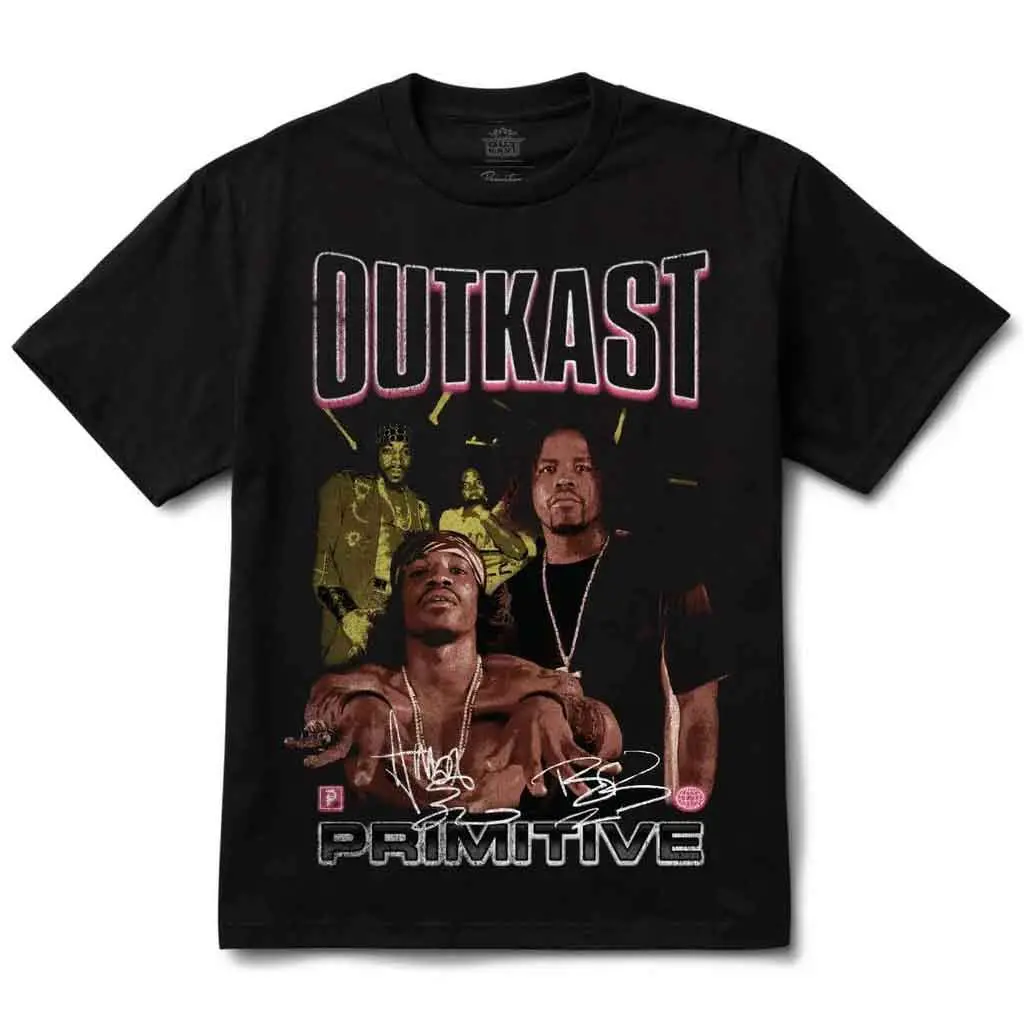 Primitive X Outkast Headline Hw S/S Tee - Black 1