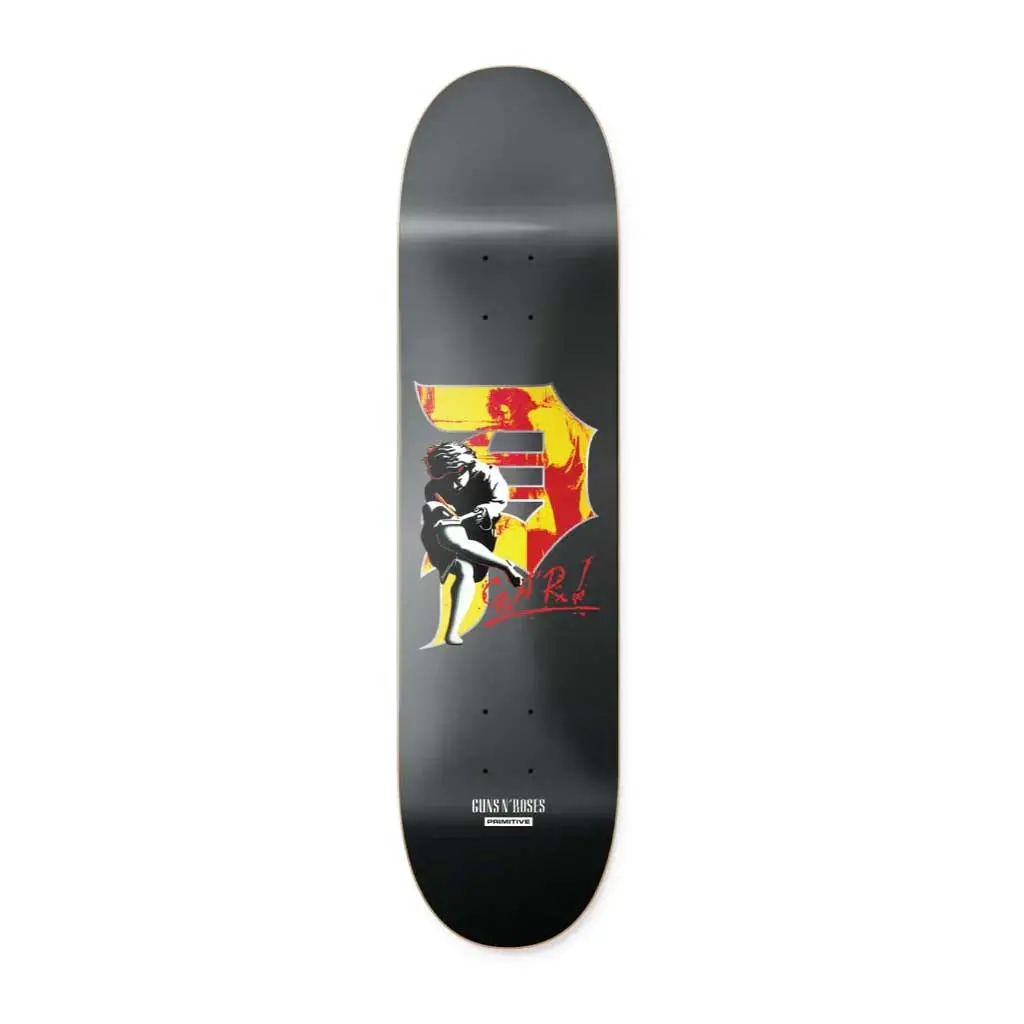 Primitive X Guns N' Roses Illusion Team 8.5" Deck - Black 1