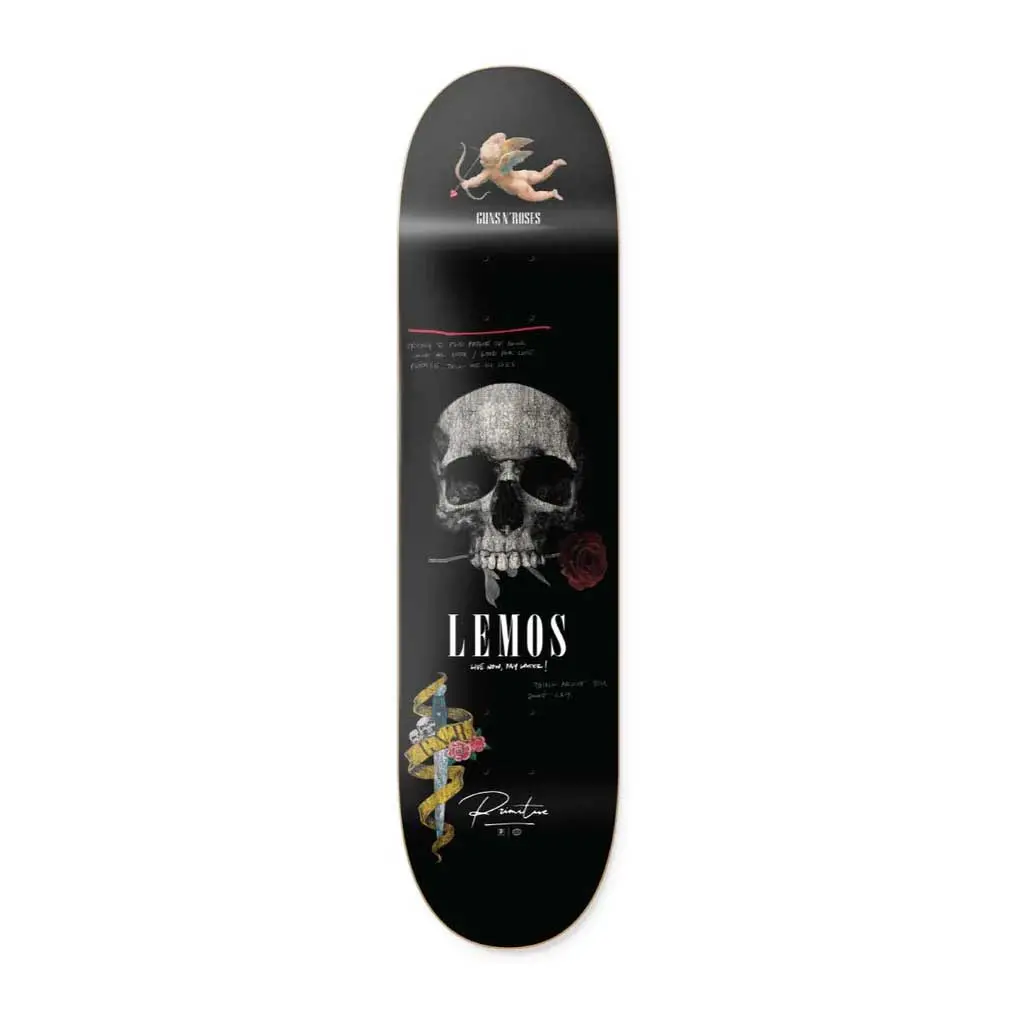 Primitive X Guns N' Roses Lemos Don't Cry 8.25" Deck - Black 1