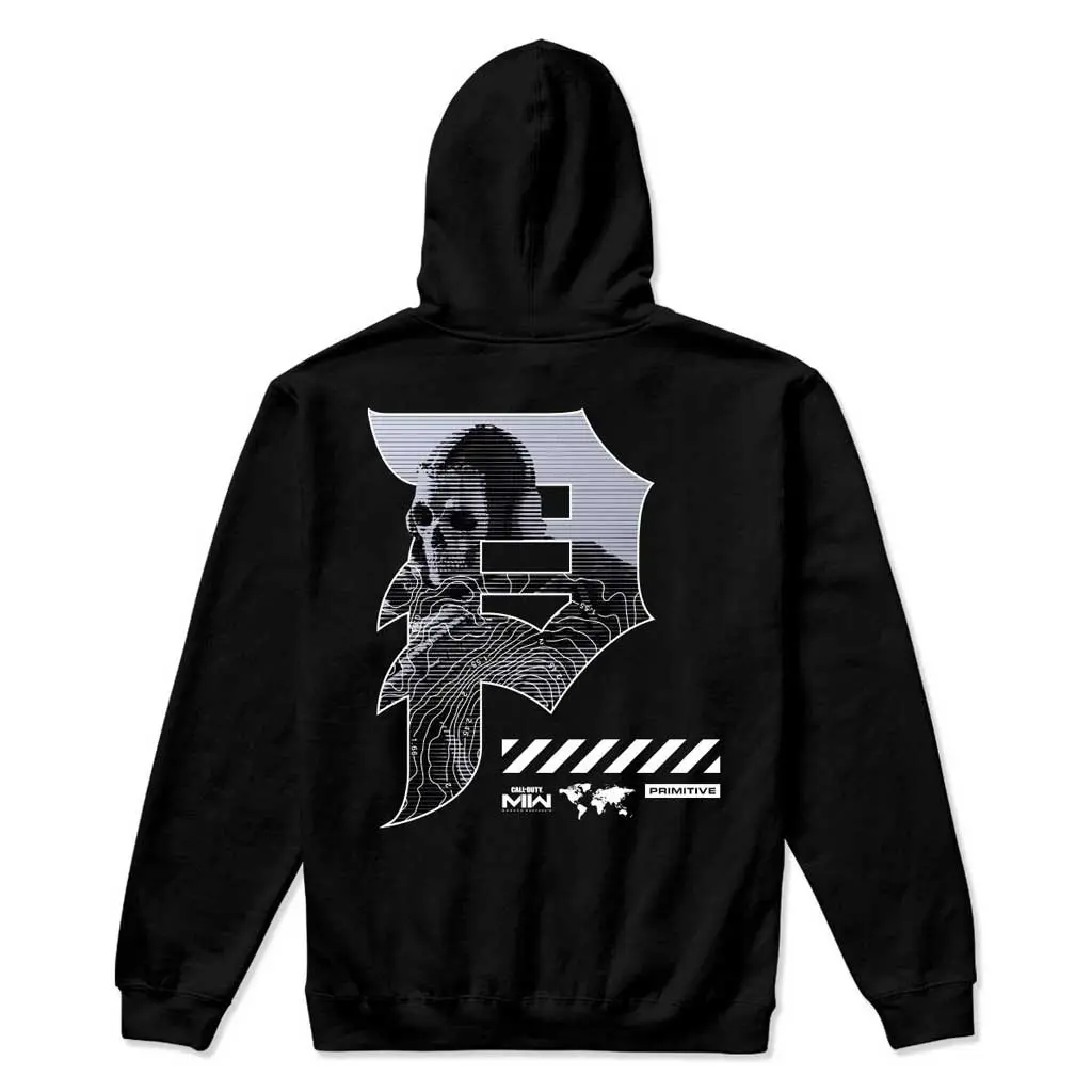 Primitive X Cod Mapping Dirty P Hood - Black 1